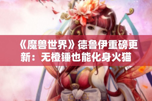 《魔兽世界》德鲁伊重磅更新：无橙锤也能化身火猫