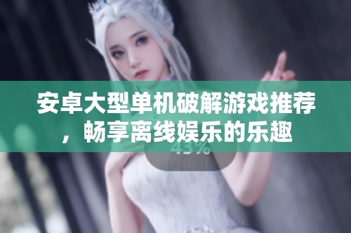安卓大型单机破解游戏推荐，畅享离线娱乐的乐趣
