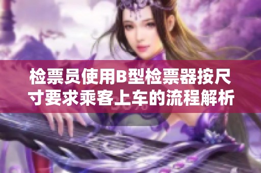检票员使用B型检票器按尺寸要求乘客上车的流程解析