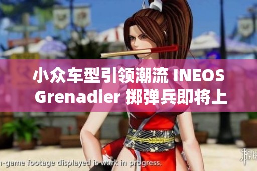 小众车型引领潮流 INEOS Grenadier 掷弹兵即将上市受追捧