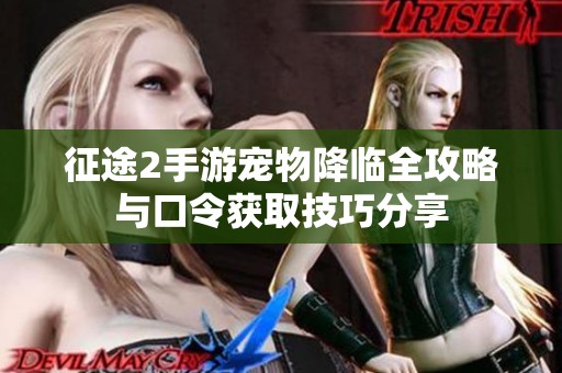 征途2手游宠物降临全攻略与口令获取技巧分享