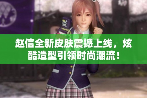 赵信全新皮肤震撼上线，炫酷造型引领时尚潮流！