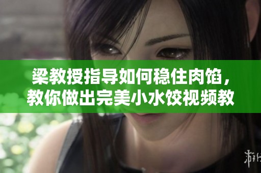 梁教授指导如何稳住肉馅，教你做出完美小水饺视频教程
