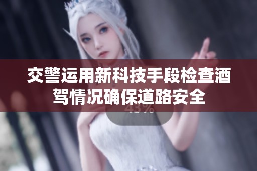 交警运用新科技手段检查酒驾情况确保道路安全