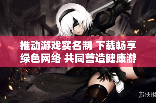 推动游戏实名制 下载畅享绿色网络 共同营造健康游戏环境