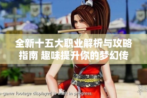 全新十五大职业解析与攻略指南 趣味提升你的梦幻传奇体验