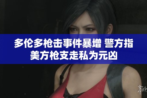 多伦多枪击事件暴增 警方指美方枪支走私为元凶