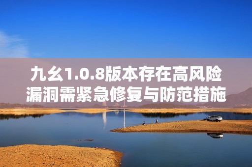 九幺1.0.8版本存在高风险漏洞需紧急修复与防范措施