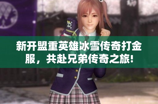 新开盟重英雄冰雪传奇打金服，共赴兄弟传奇之旅!