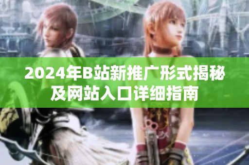 2024年B站新推广形式揭秘及网站入口详细指南