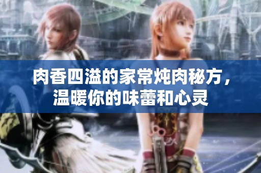 肉香四溢的家常炖肉秘方，温暖你的味蕾和心灵