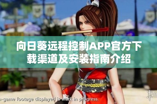 向日葵远程控制APP官方下载渠道及安装指南介绍
