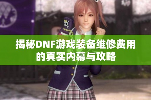 揭秘DNF游戏装备维修费用的真实内幕与攻略