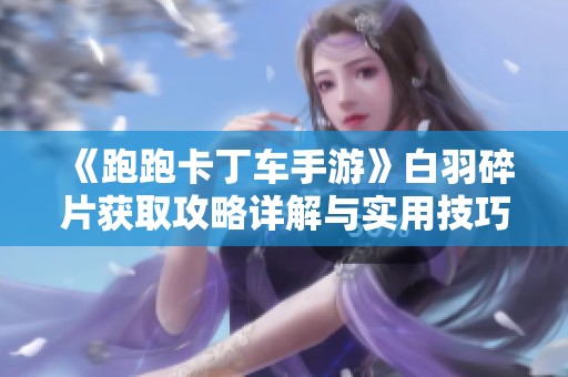 《跑跑卡丁车手游》白羽碎片获取攻略详解与实用技巧分享