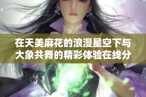 在天美麻花的浪漫星空下与大象共舞的精彩体验在线分享