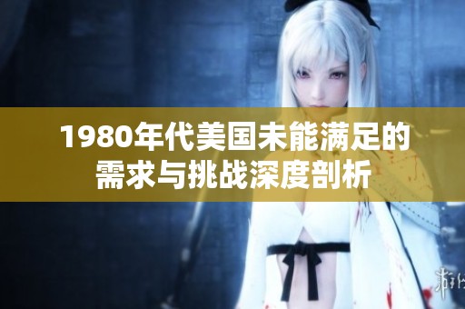 1980年代美国未能满足的需求与挑战深度剖析