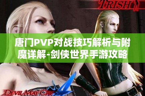 唐门PVP对战技巧解析与附魔详解-剑侠世界手游攻略指南
