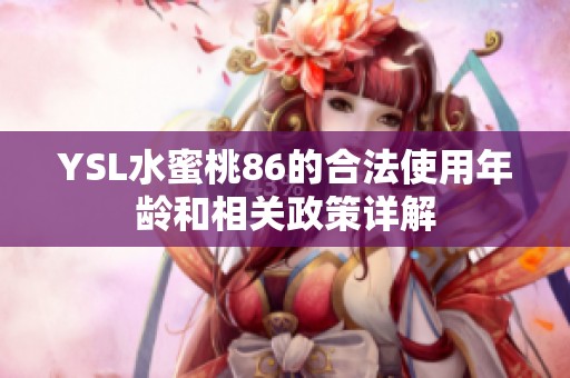 YSL水蜜桃86的合法使用年龄和相关政策详解