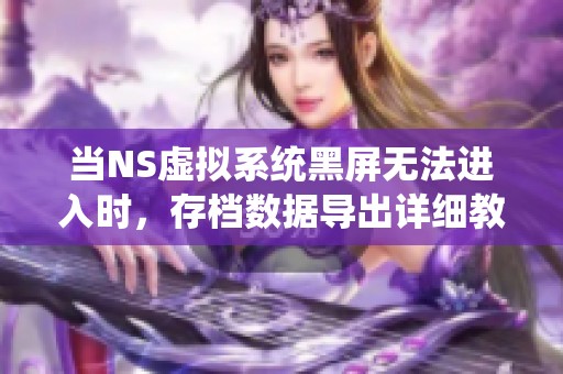 当NS虚拟系统黑屏无法进入时，存档数据导出详细教程