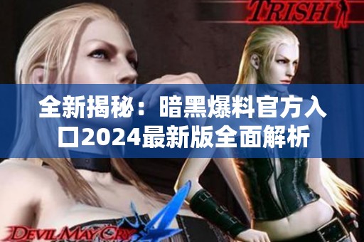 全新揭秘：暗黑爆料官方入口2024最新版全面解析