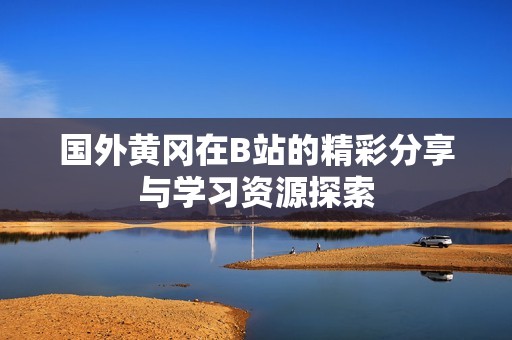 国外黄冈在B站的精彩分享与学习资源探索