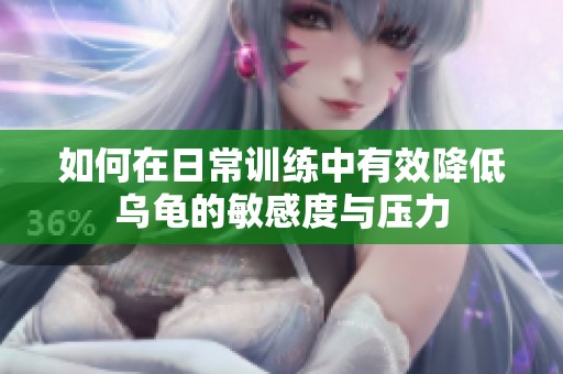 如何在日常训练中有效降低乌龟的敏感度与压力