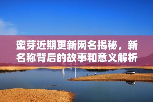 蜜芽近期更新网名揭秘，新名称背后的故事和意义解析