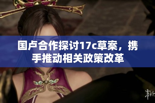国卢合作探讨17c草案，携手推动相关政策改革