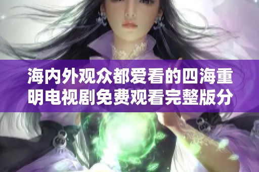 海内外观众都爱看的四海重明电视剧免费观看完整版分享