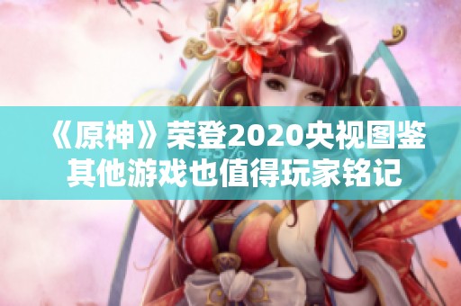 《原神》荣登2020央视图鉴 其他游戏也值得玩家铭记