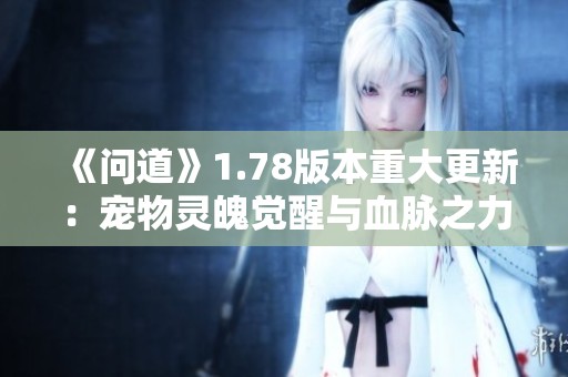 《问道》1.78版本重大更新：宠物灵魄觉醒与血脉之力激活新篇章