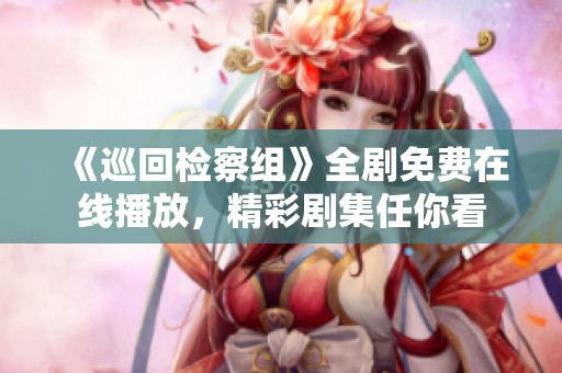 《巡回检察组》全剧免费在线播放，精彩剧集任你看