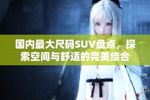 国内最大尺码SUV盘点，探索空间与舒适的完美结合