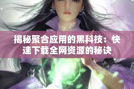 揭秘聚合应用的黑科技：快速下载全网资源的秘诀