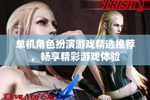 单机角色扮演游戏精选推荐，畅享精彩游戏体验