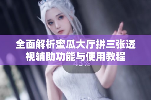 全面解析蜜瓜大厅拼三张透视辅助功能与使用教程