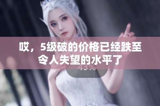 哎，5级破的价格已经跌至令人失望的水平了
