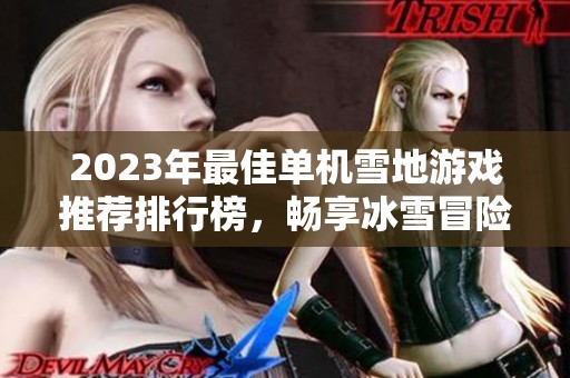 2023年最佳单机雪地游戏推荐排行榜，畅享冰雪冒险体验
