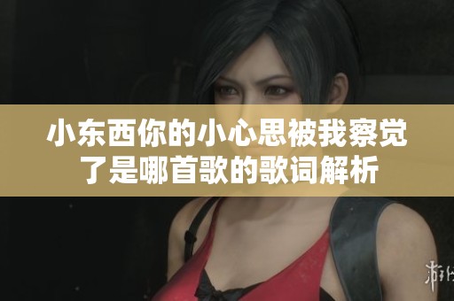小东西你的小心思被我察觉了是哪首歌的歌词解析