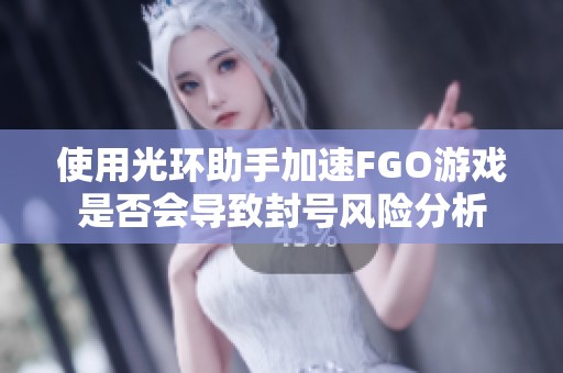 使用光环助手加速FGO游戏是否会导致封号风险分析