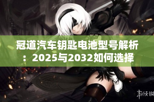 冠道汽车钥匙电池型号解析：2025与2032如何选择