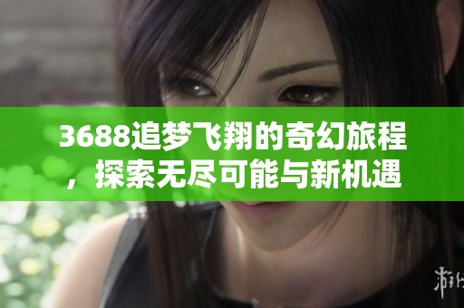 3688追梦飞翔的奇幻旅程，探索无尽可能与新机遇