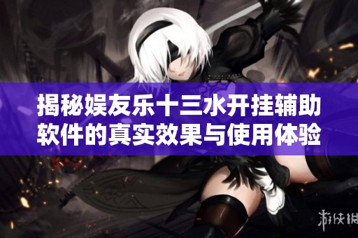揭秘娱友乐十三水开挂辅助软件的真实效果与使用体验