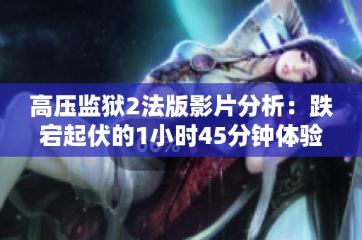 高压监狱2法版影片分析：跌宕起伏的1小时45分钟体验