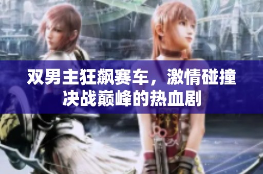 双男主狂飙赛车，激情碰撞决战巅峰的热血剧