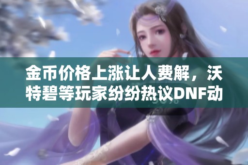 金币价格上涨让人费解，沃特碧等玩家纷纷热议DNF动态