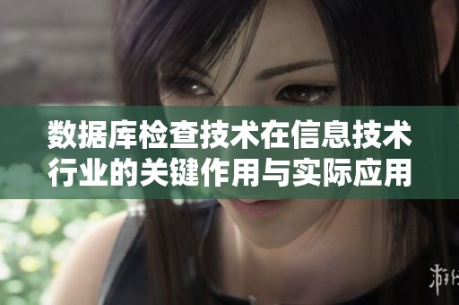 数据库检查技术在信息技术行业的关键作用与实际应用分析