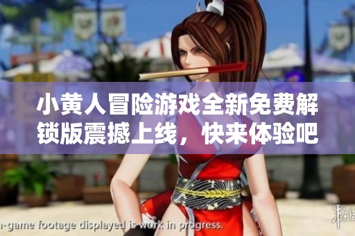 小黄人冒险游戏全新免费解锁版震撼上线，快来体验吧！