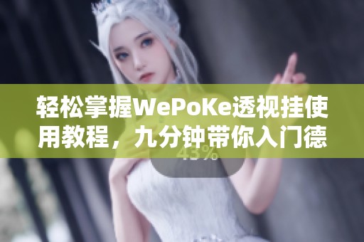 轻松掌握WePoKe透视挂使用教程，九分钟带你入门德州辅助技巧
