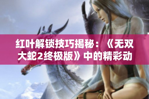 红叶解锁技巧揭秘：《无双大蛇2终极版》中的精彩动作玩法推荐